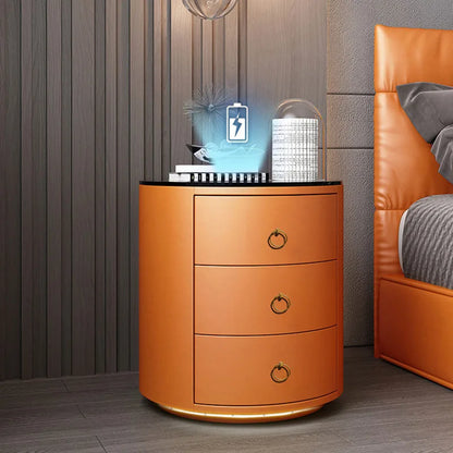 Smart Nightstand with Audio & Fingerprint Lock